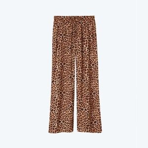 Summersalt Leopard Palazzo Pant With Ties (size 1X)